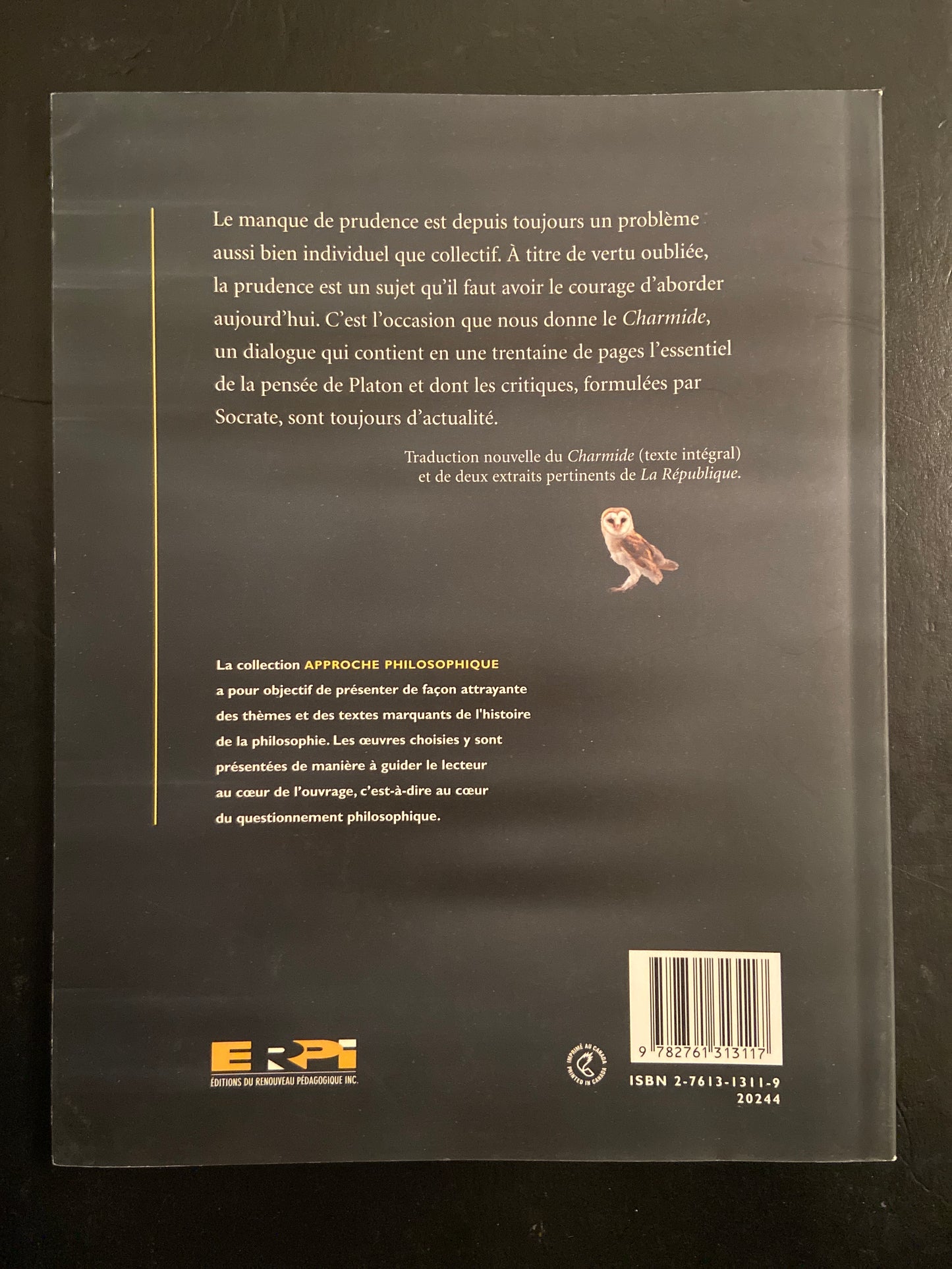 DE LA PRUDENCE : ÉTUDE DU CHARMIDE DE PLATON