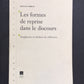 LES FORMES DE REPRISE DANS LE DISCOURS
