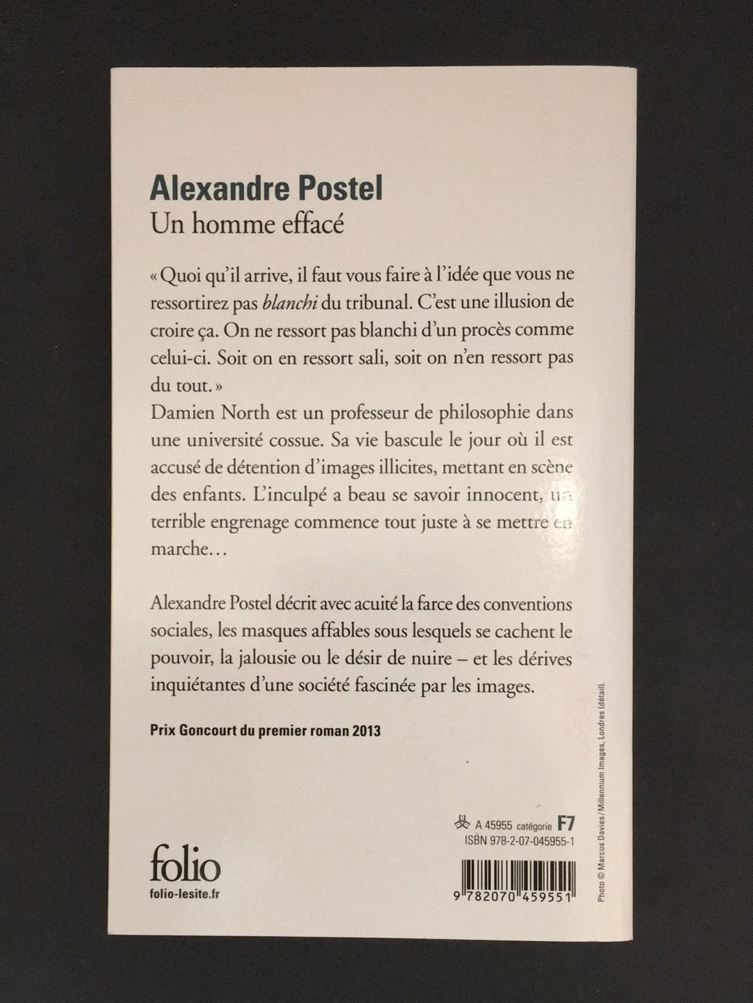 UN HOMME EFFACÉ