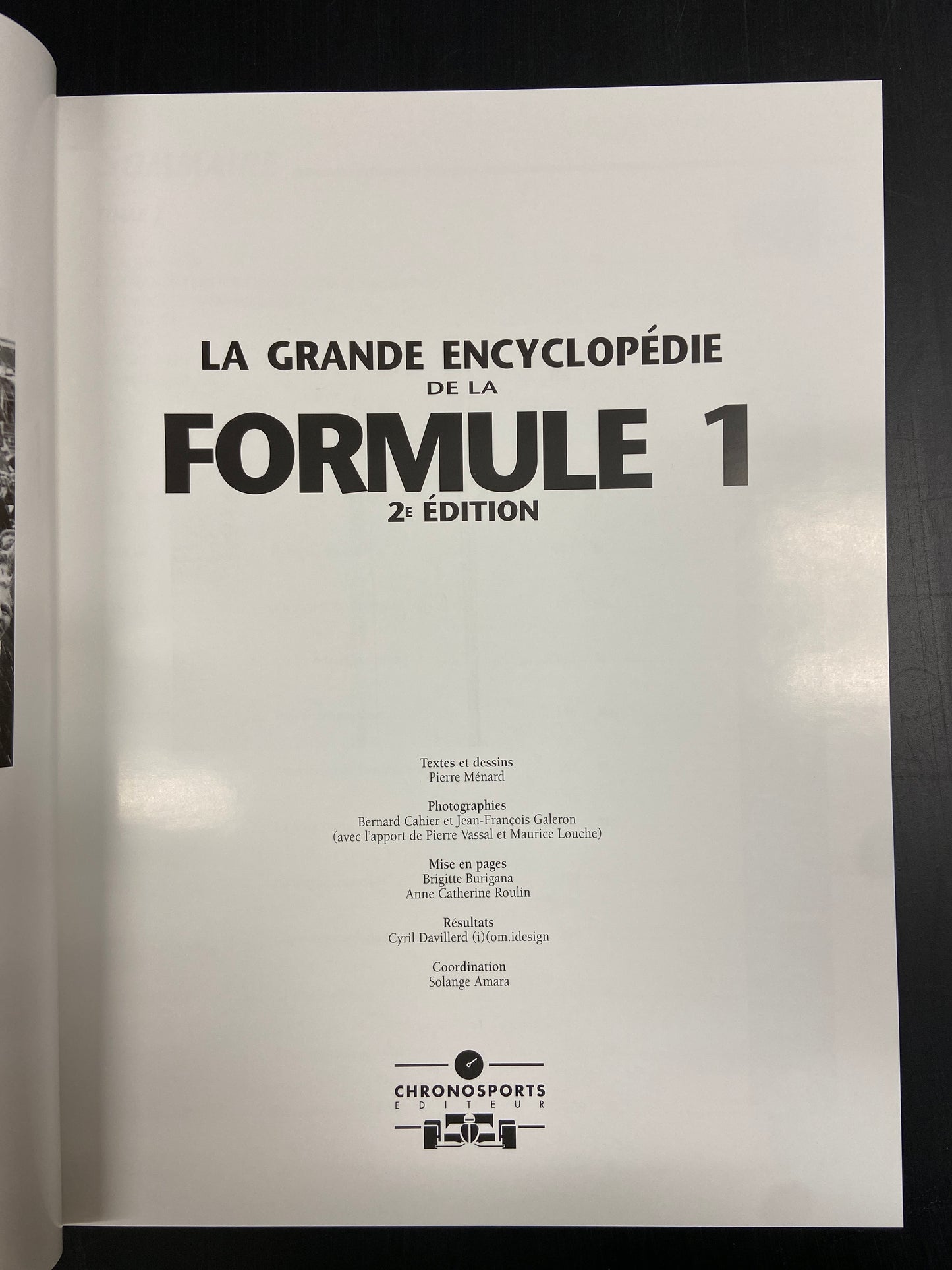LA GRANDE ENCYCLOPÉDIE DE LA FORMULE 1 - 2 TOMES