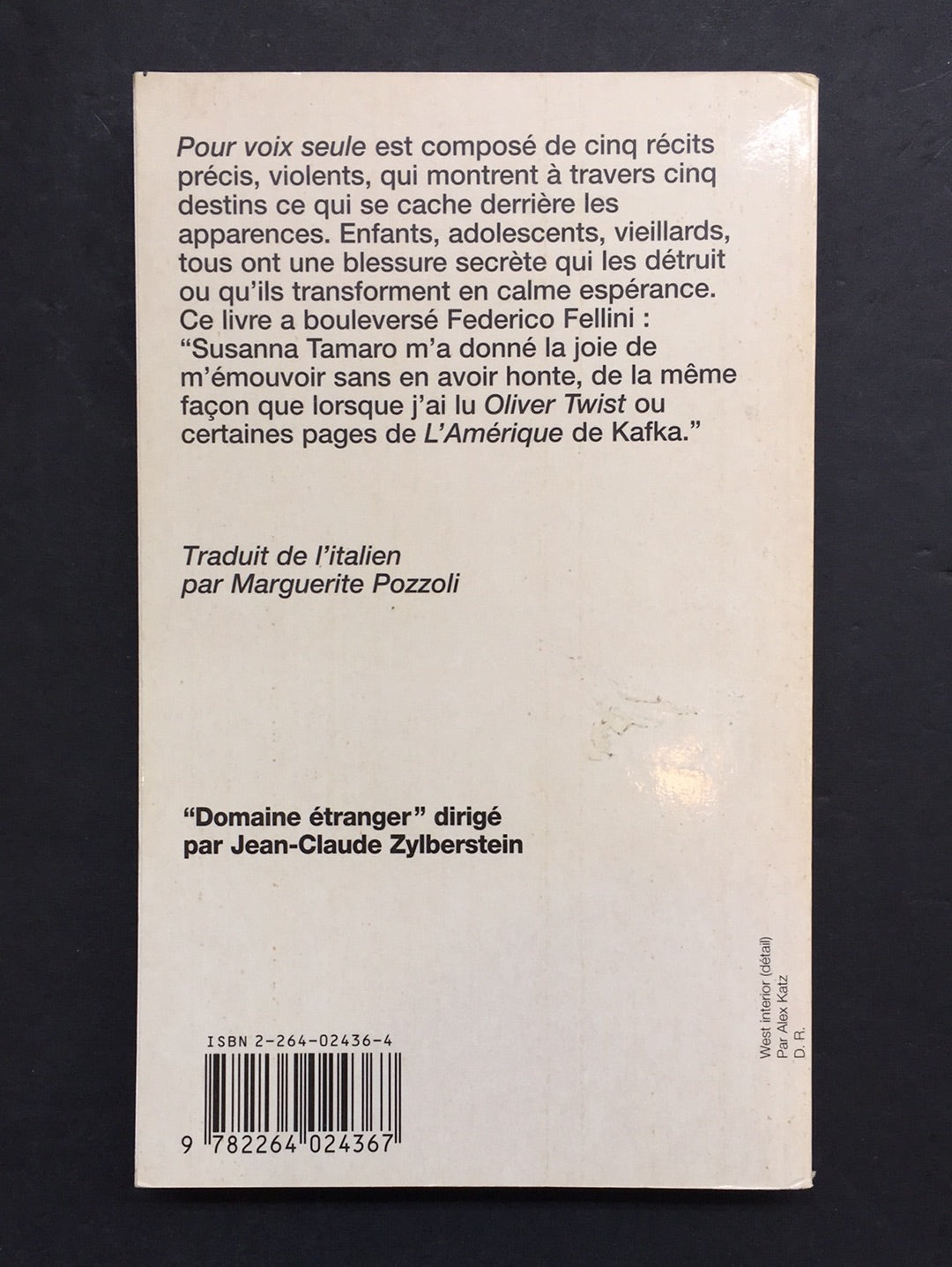 POUR UNE VOIX SEULE
