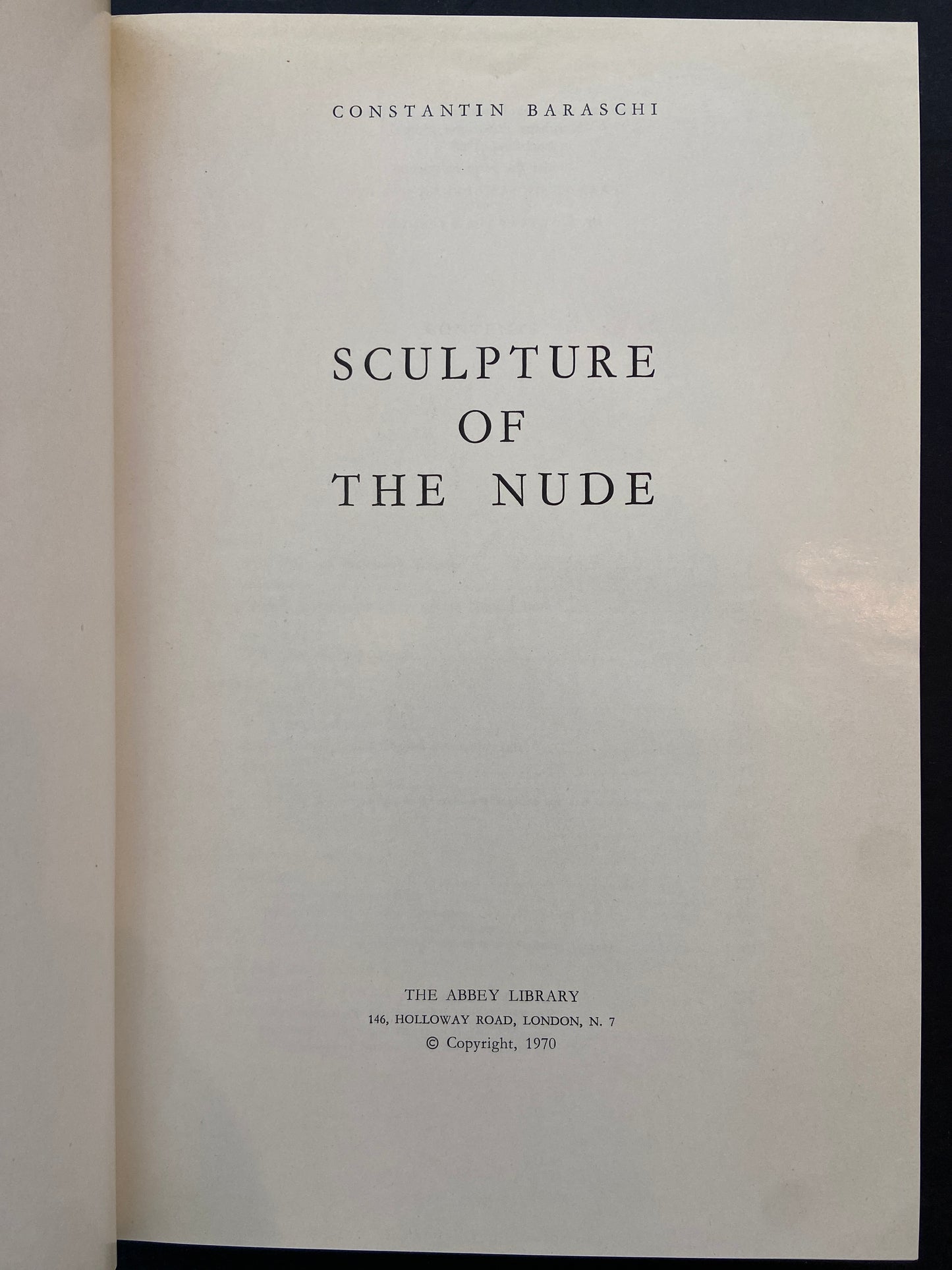 SCULPTURE OF THE NUDE