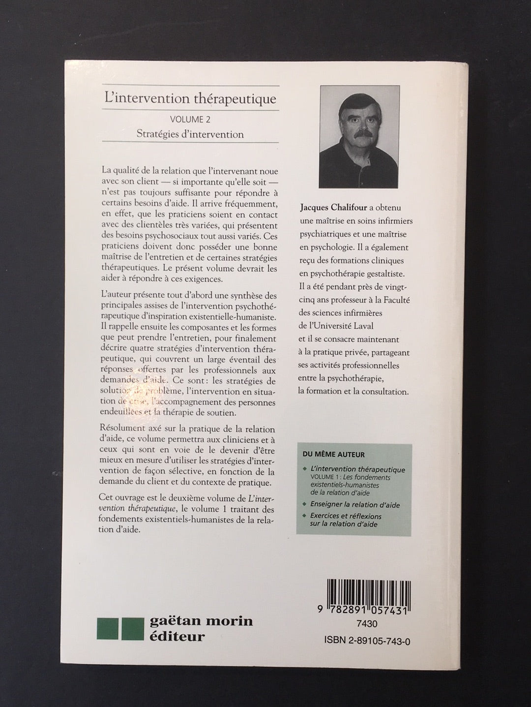 L'INTERVENTION THÉRAPEUTIQUE - VOL.01 ET 02