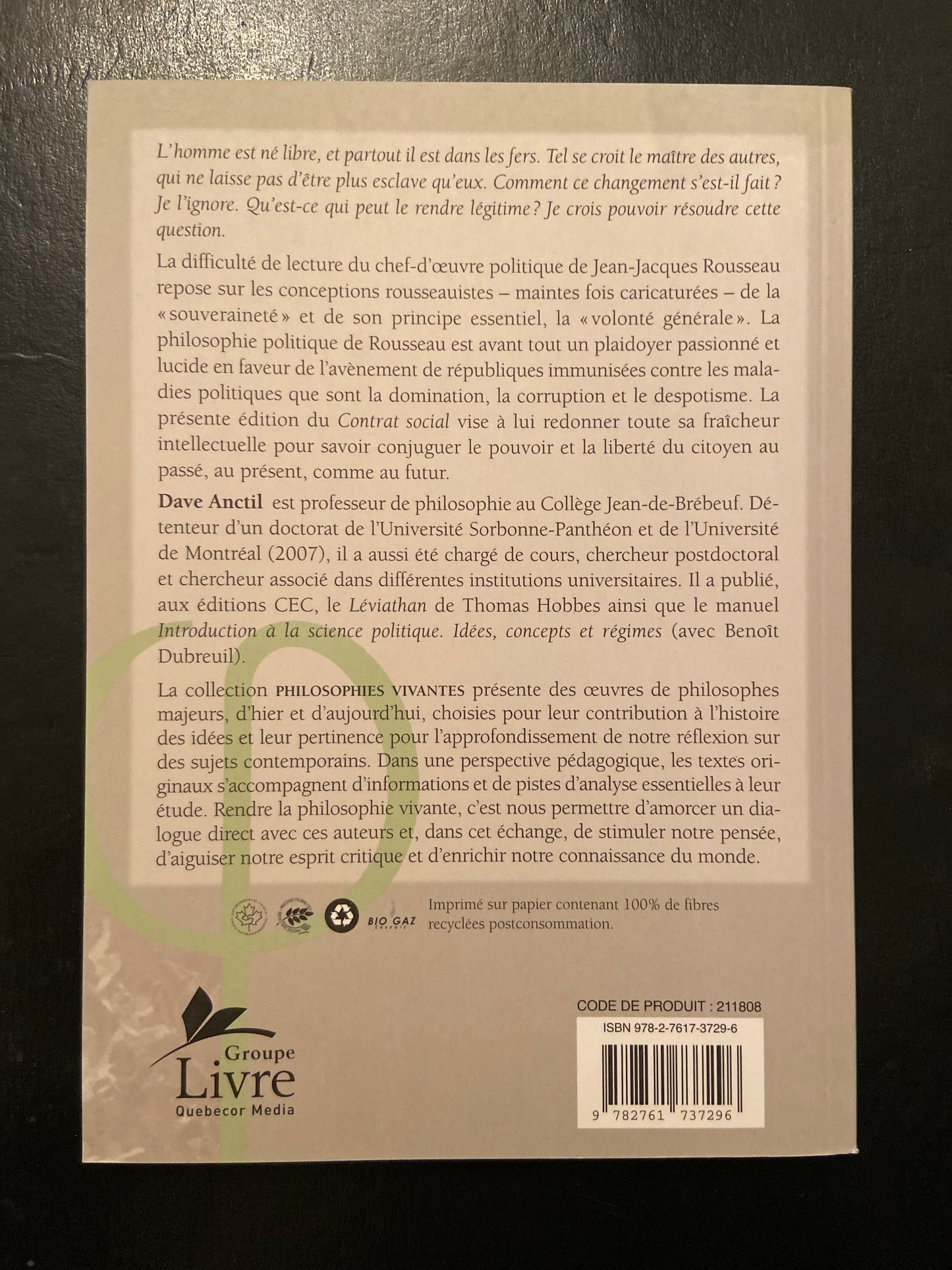 DU CONTRAT SOCIAL