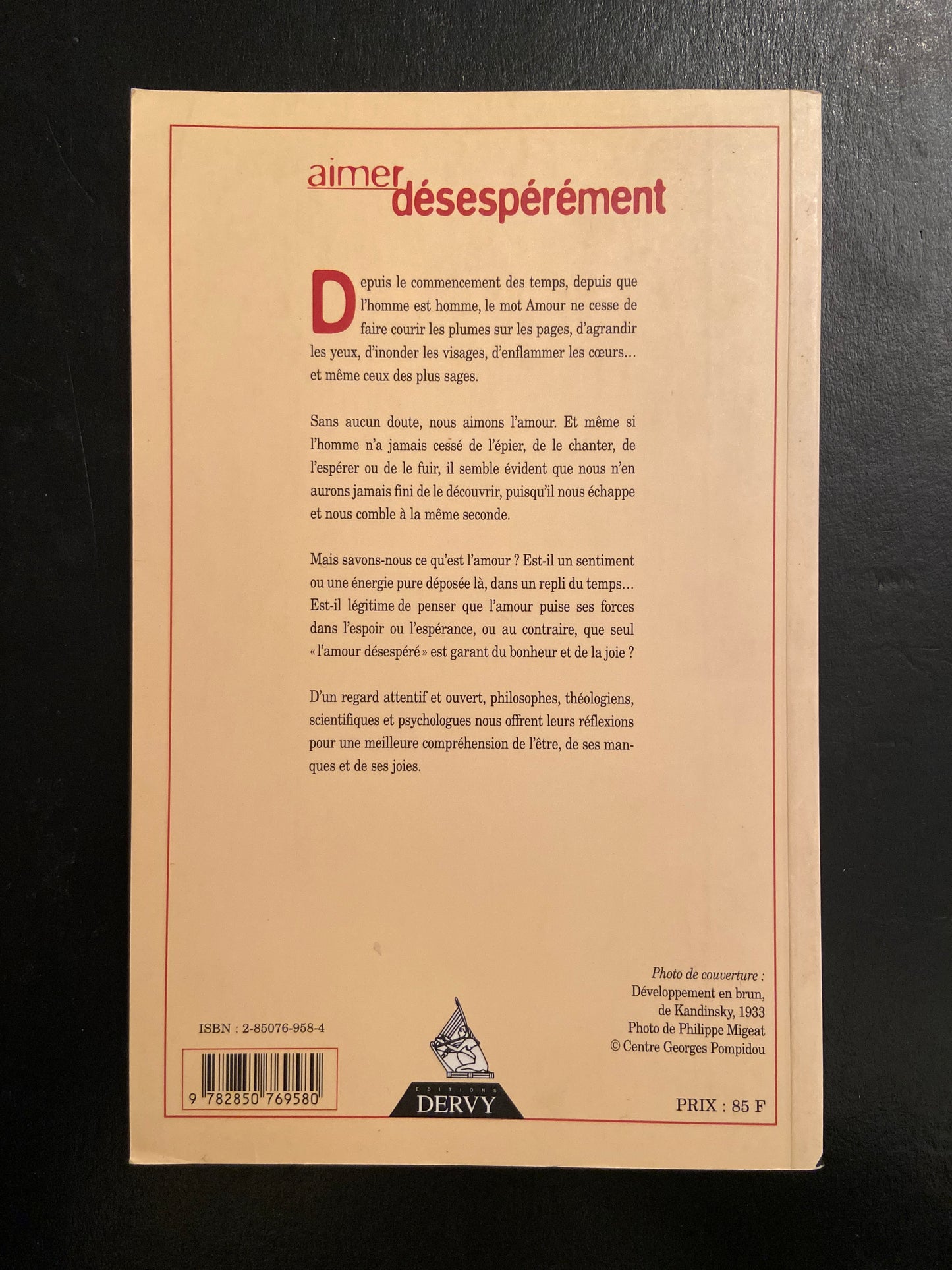 AIMER DÉSESPÉRÉMENT