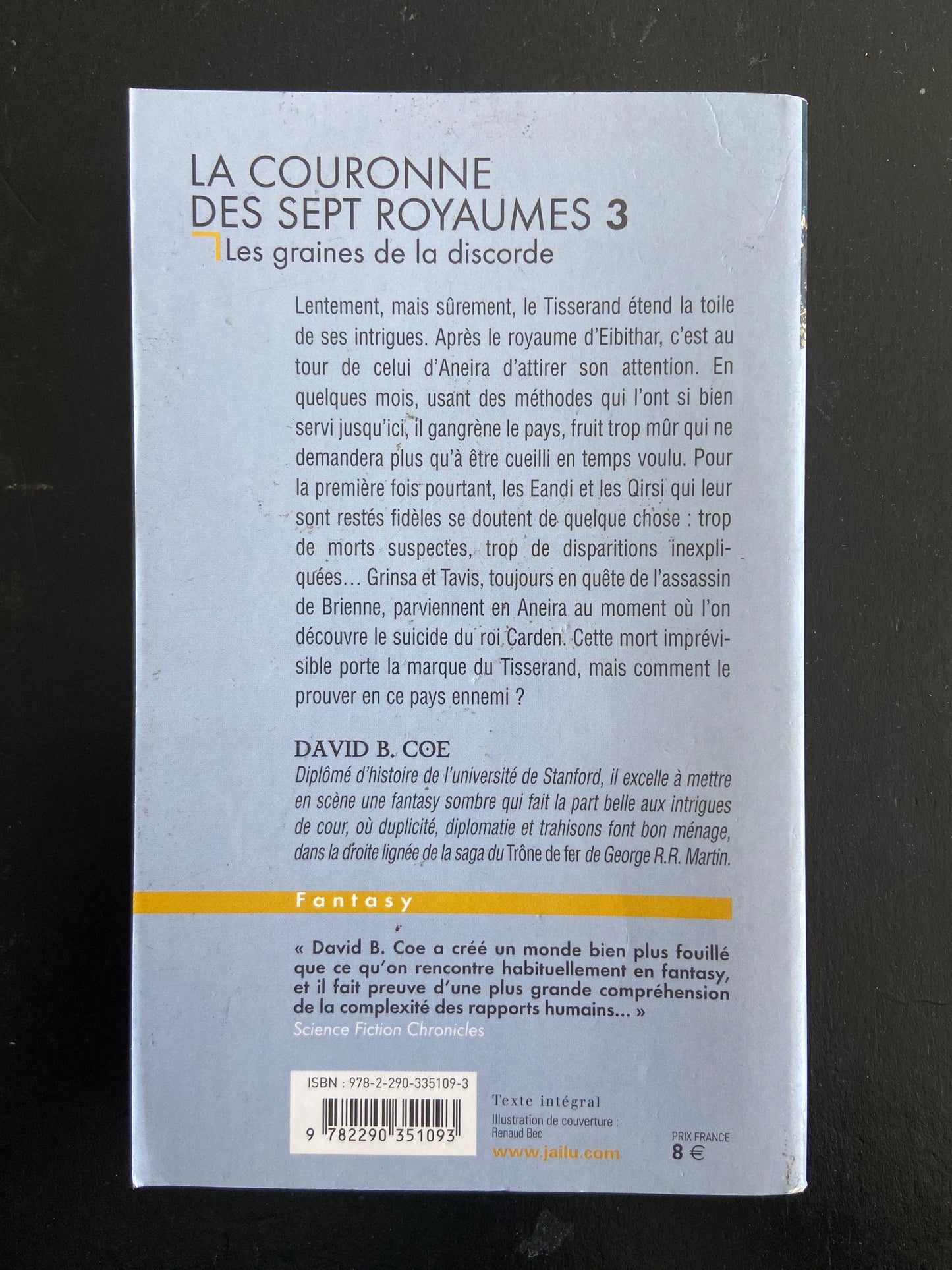 LA COURONNE DES SEPT ROYAUMES - TOME 03 - LES GRAINES DE LA DISCORDE