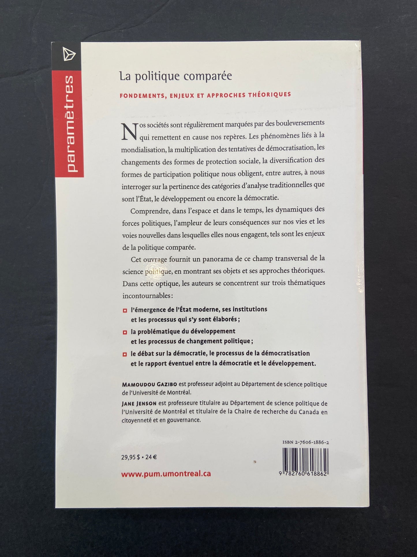 LA POLITIQUE COMPARÉE - FONDEMENTS ENJEUX ET APPROCHES THÉORIQUES