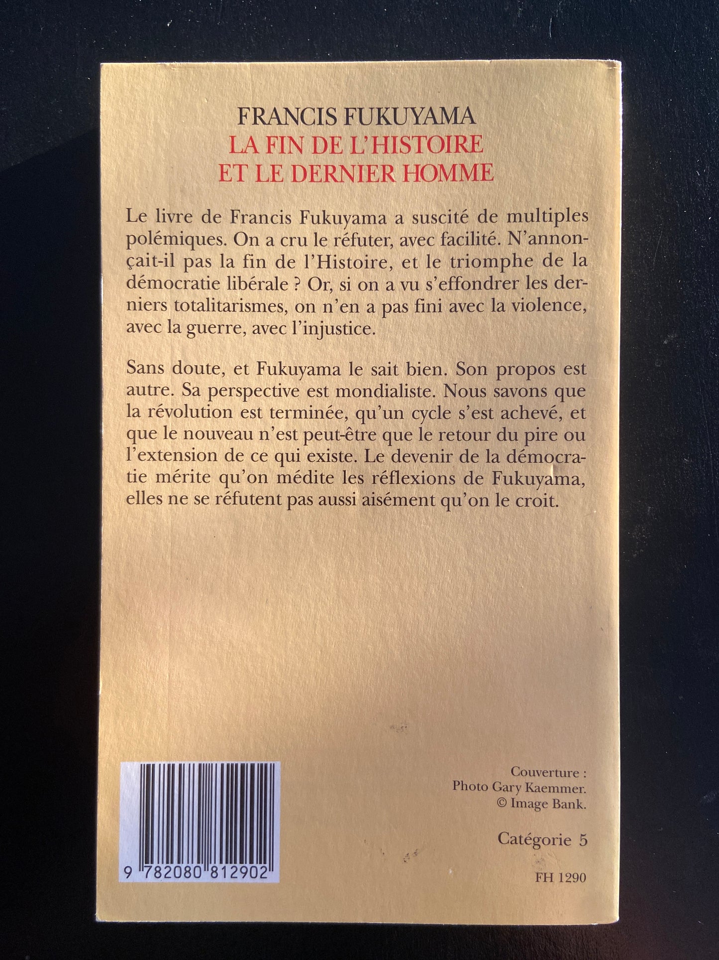 LA FIN DE L'HISTOIRE ET LE DERNIER HOMME