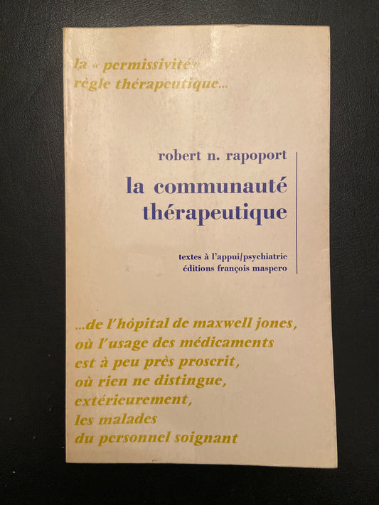 LA COMMUNAUTÉ THÉRAPEUTIQUE