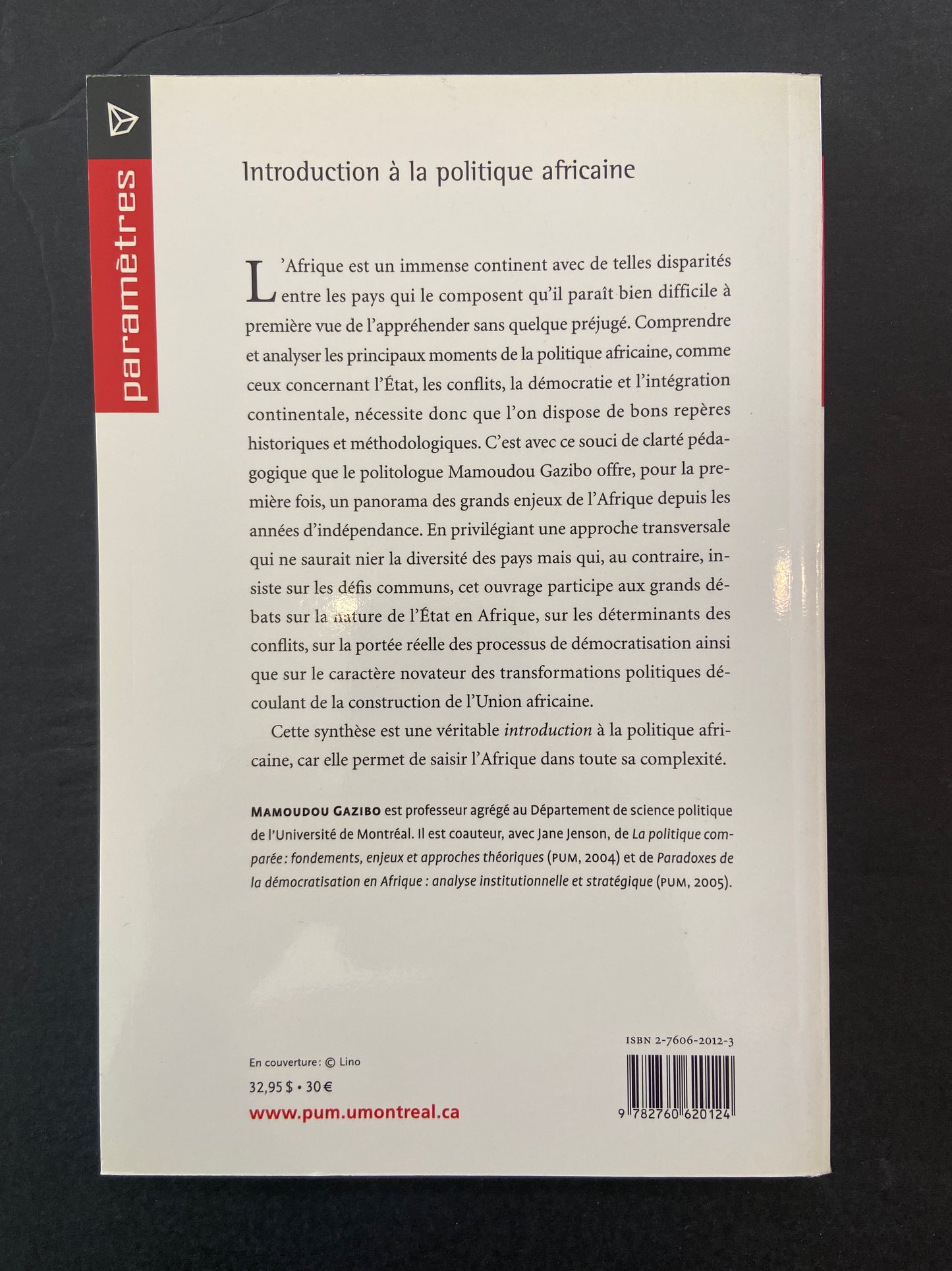 INTRODUCTION À LA POLITIQUE AFRICAINE