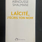 LAÏCITÉ J'ÉCRIS TON NOM