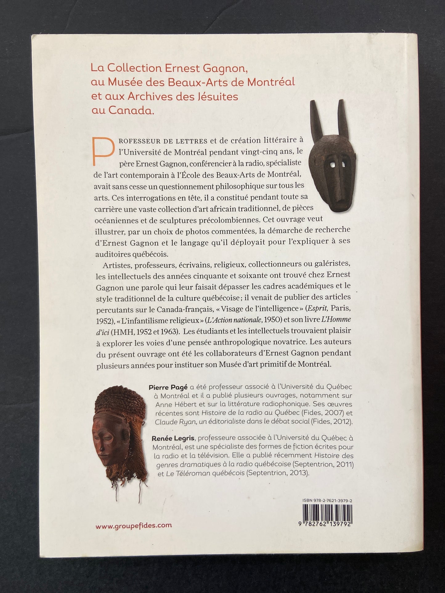 MASQUES AFRICAINS ET CULTURE QUÉBÉCOISE - LA COLLECTION ERNEST GAGNON