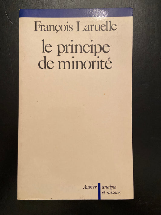 LE PRINCIPE DE MINORITÉ