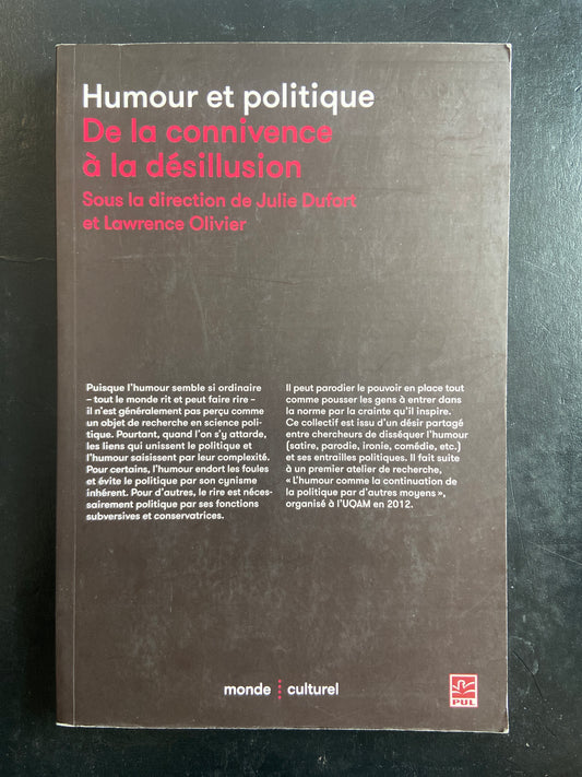 HUMOUR ET POLITIQUE: DE LA CONNIVENCE À LA DÉSILLUSION