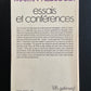ESSAIS ET CONFÉRENCES