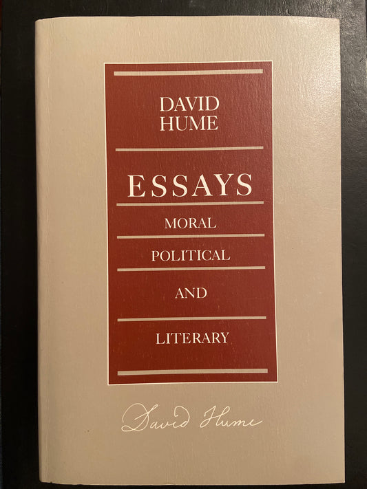 ESSAYS - MORAL POLITICAL AND LITERARY
