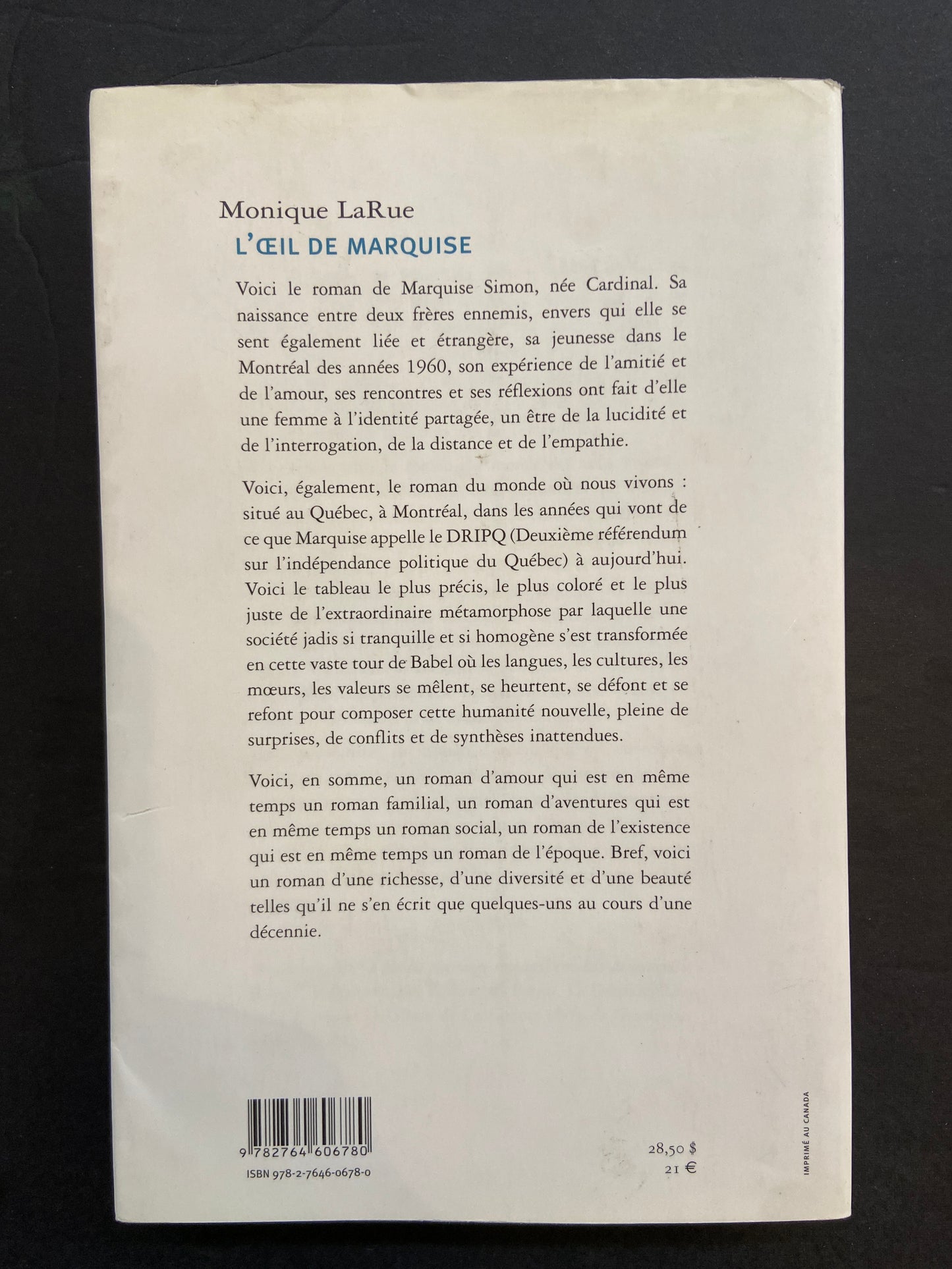 L'OEIL DE MARQUISE