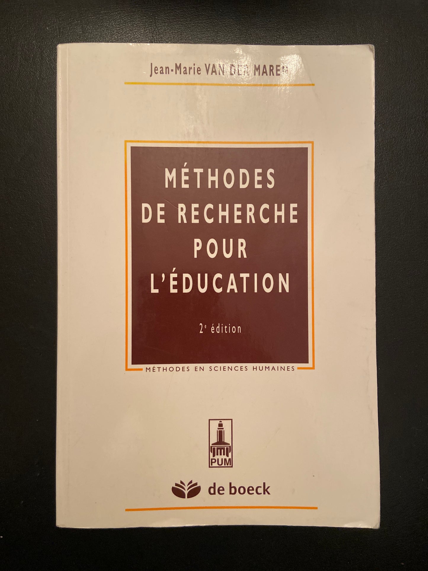 MÉTHODES DE RECHERCHE POUR L'ÉDUCATION