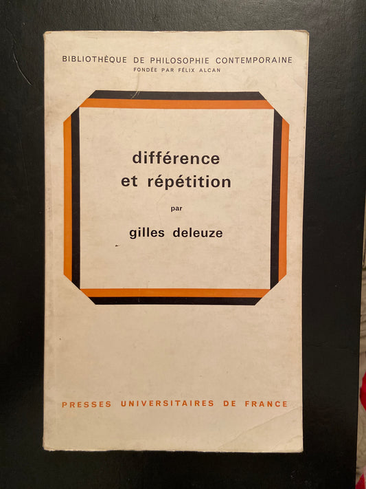 DIFFÉRENCE ET RÉPÉTITION