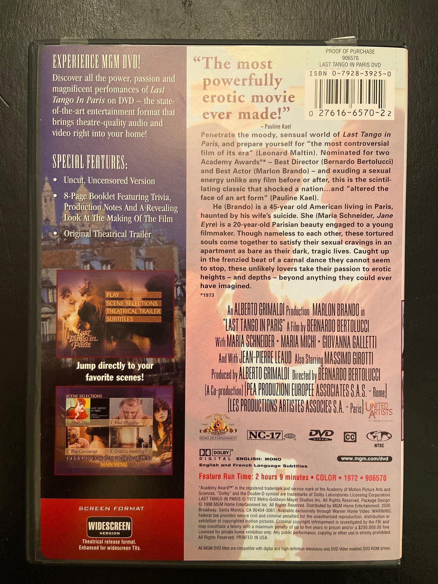 LAST TANGO IN PARIS (UNCUT)