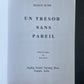 UN TRÉSOR SANS PAREIL