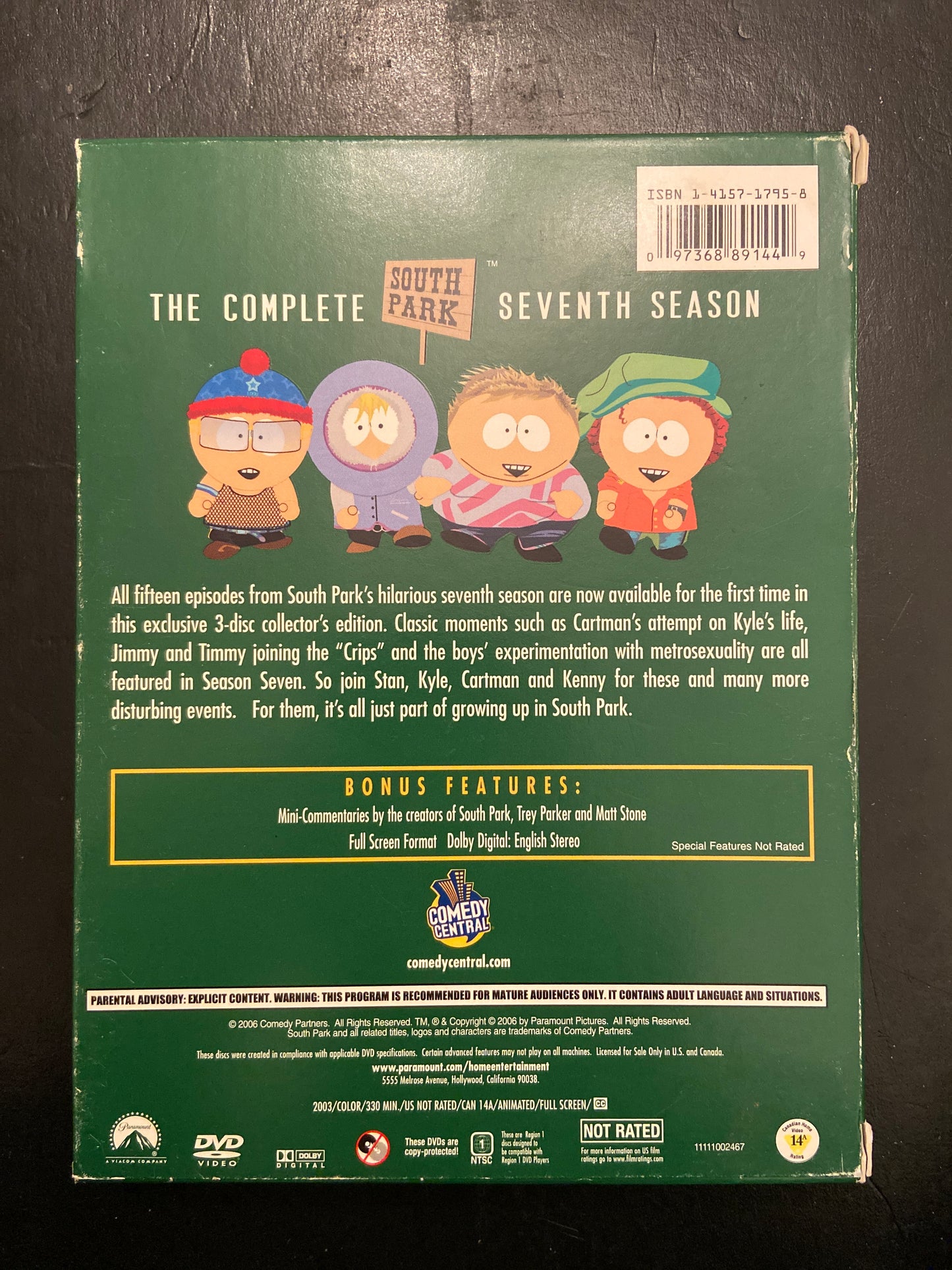 SOUTH PARK - THE COMPLETE SEVENTH SEASON
