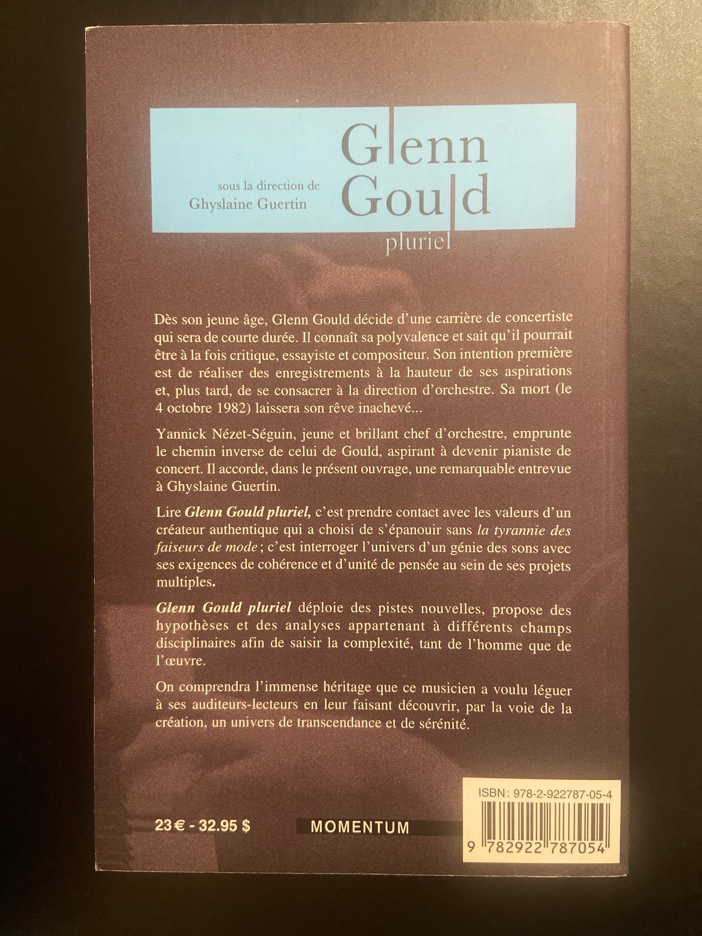 GLENN GOULD PLURIEL