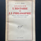LEÇONS SUR L'HISTOIRE DE LA PHILOSOPHIE