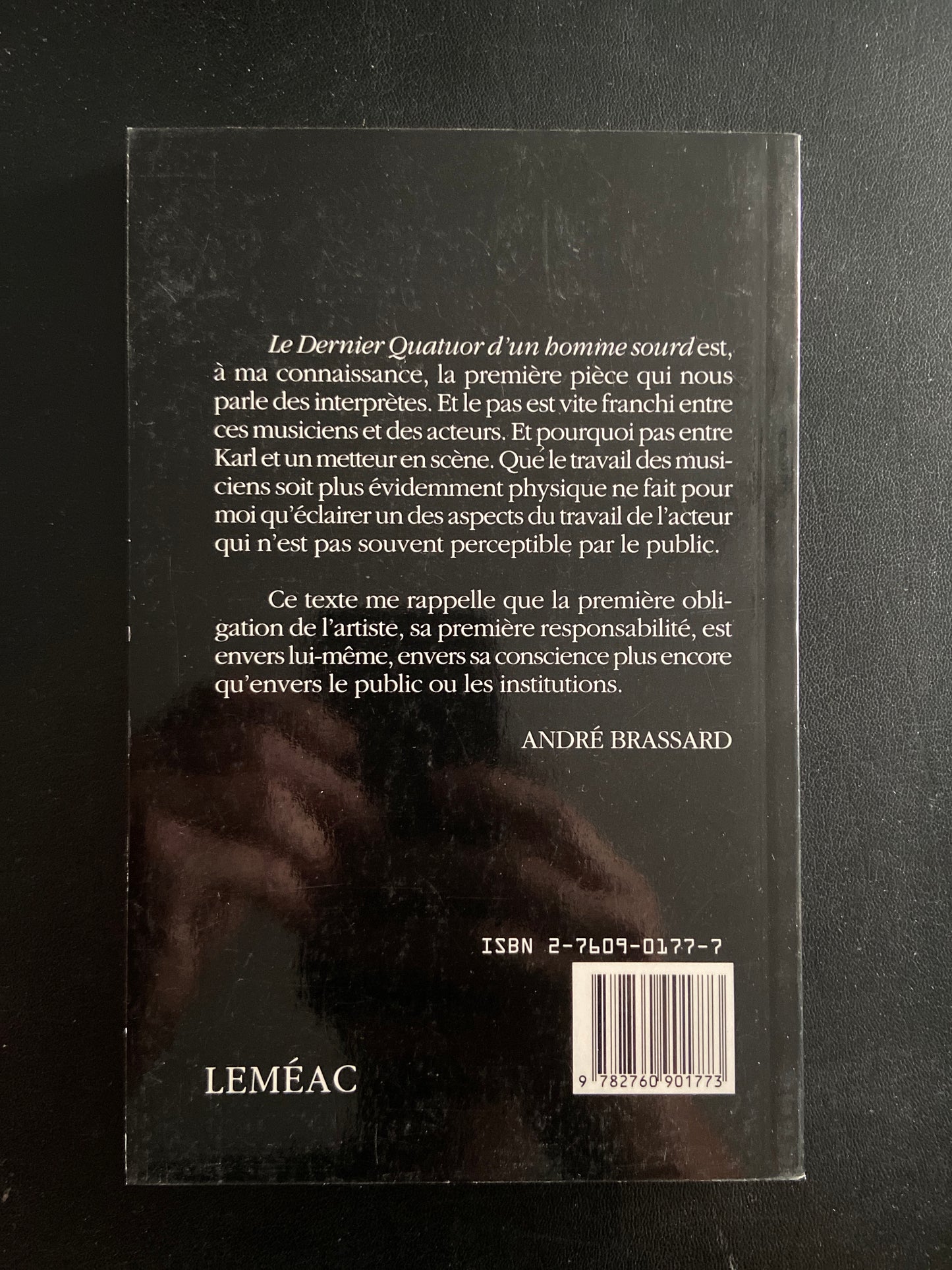 LE DERNIER QUATUOR D'UN HOMME SOURD