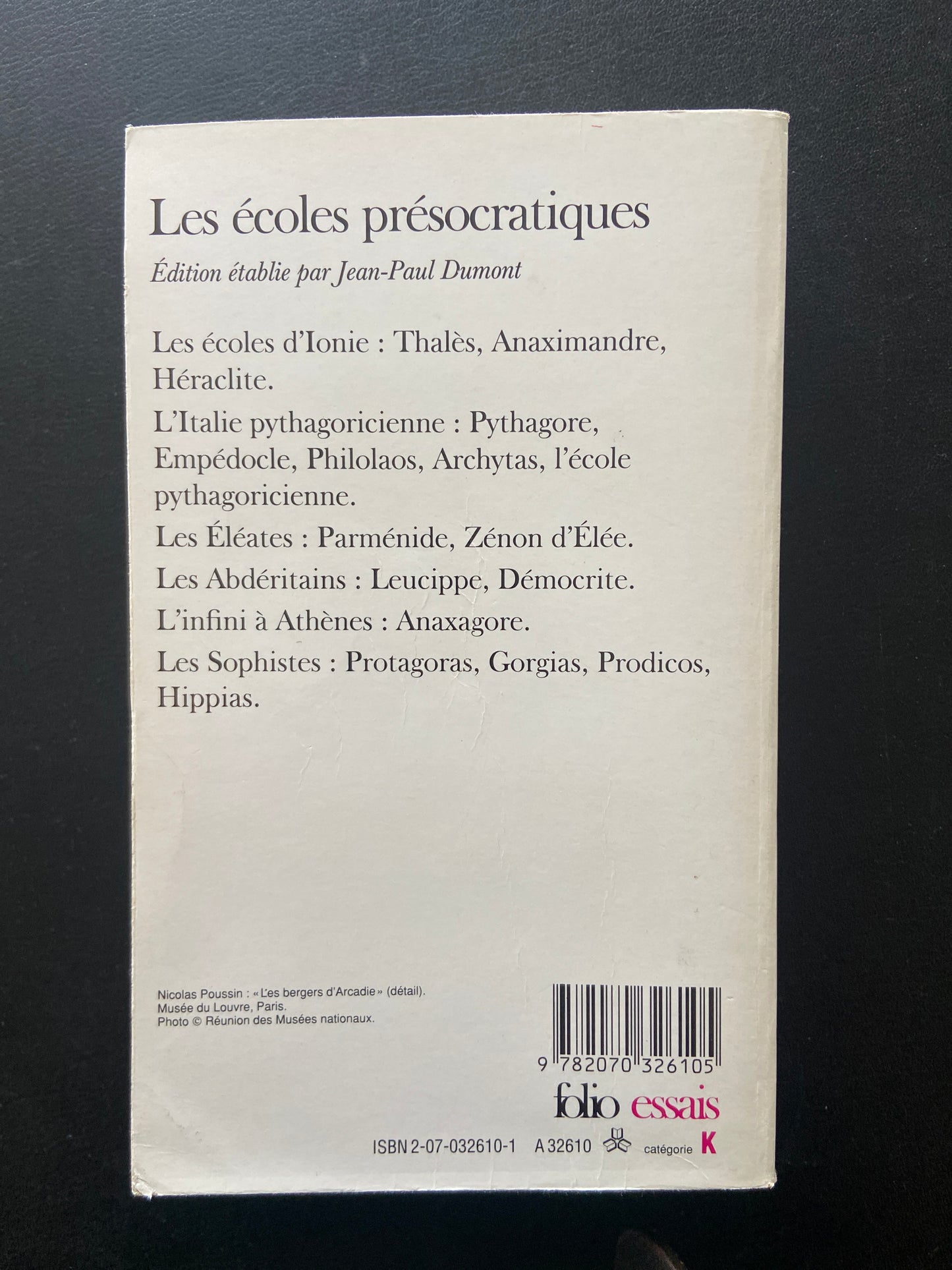 LES ÉCOLES PRÉSOCRATIQUES