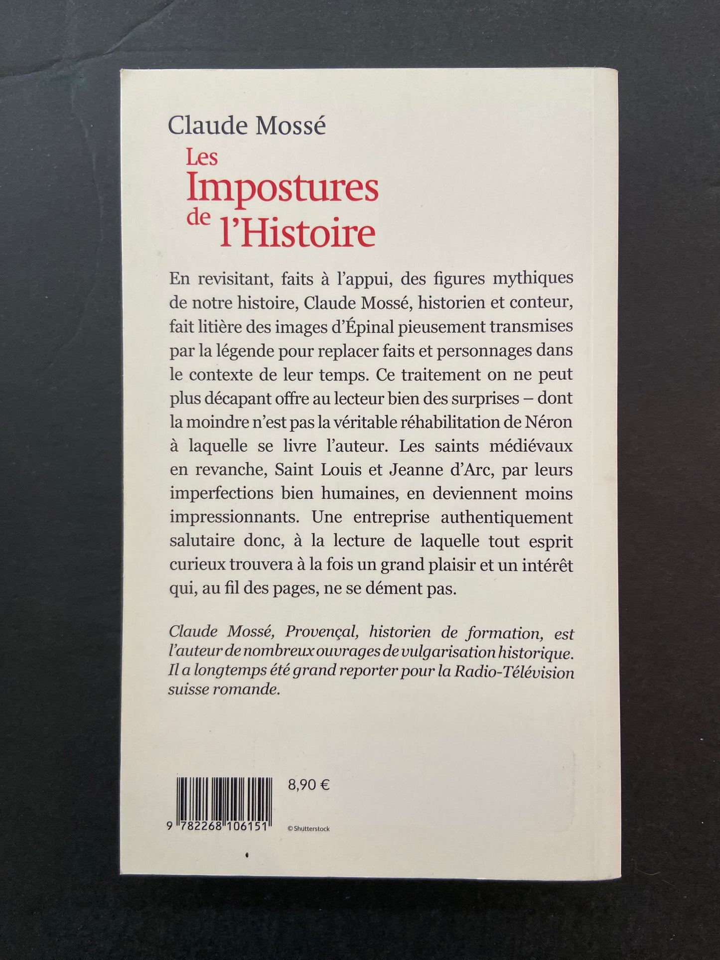 LES IMPOSTURES DE L'HISTOIRE