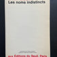 LES NOMS INDISTINCTS