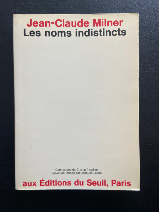 LES NOMS INDISTINCTS