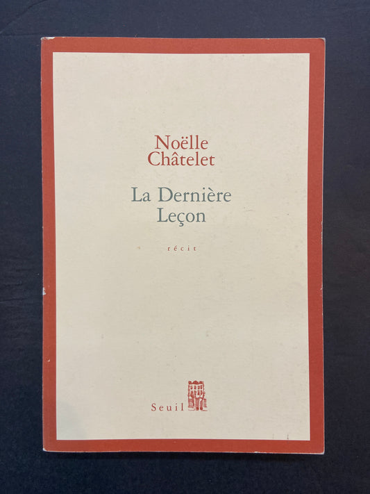 LA DERNIÈRE LEÇON