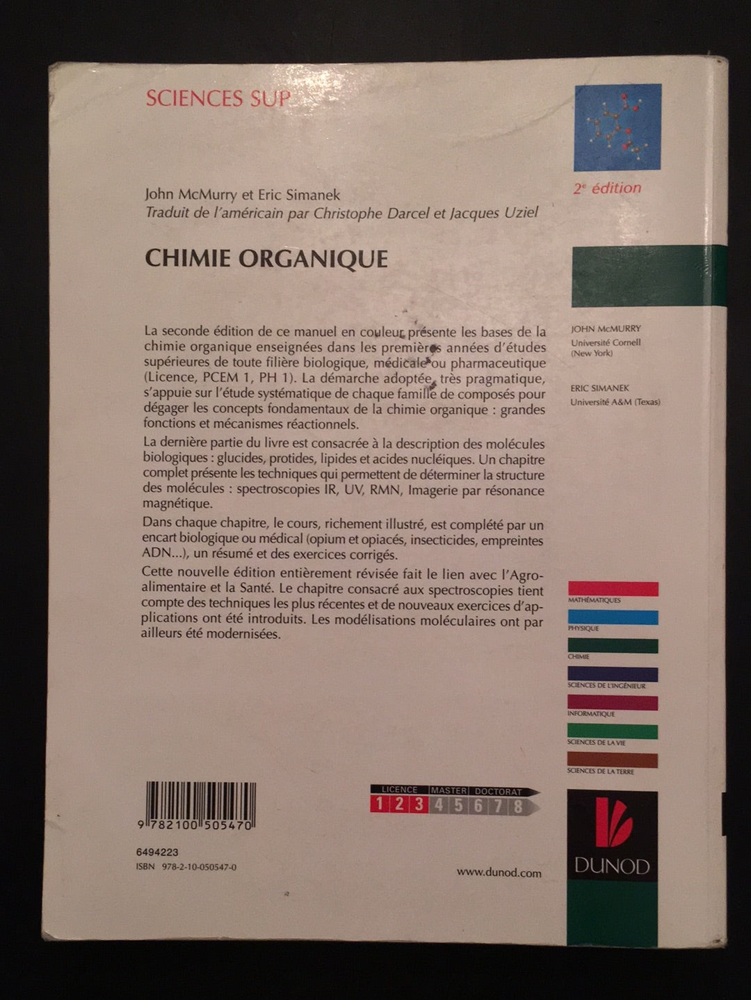 CHIMIE ORGANIQUE - LES GRANDS PRINCIPES