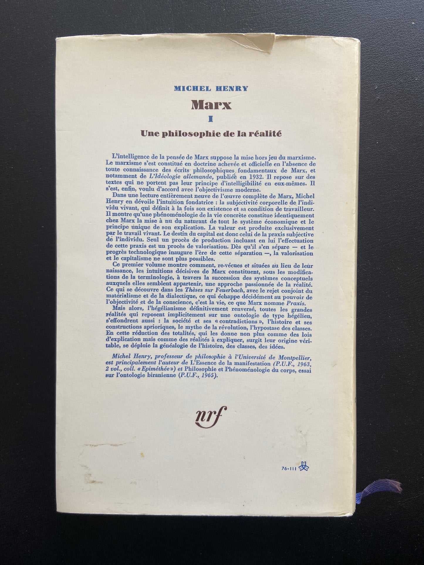 MARX -TOMES I ET II