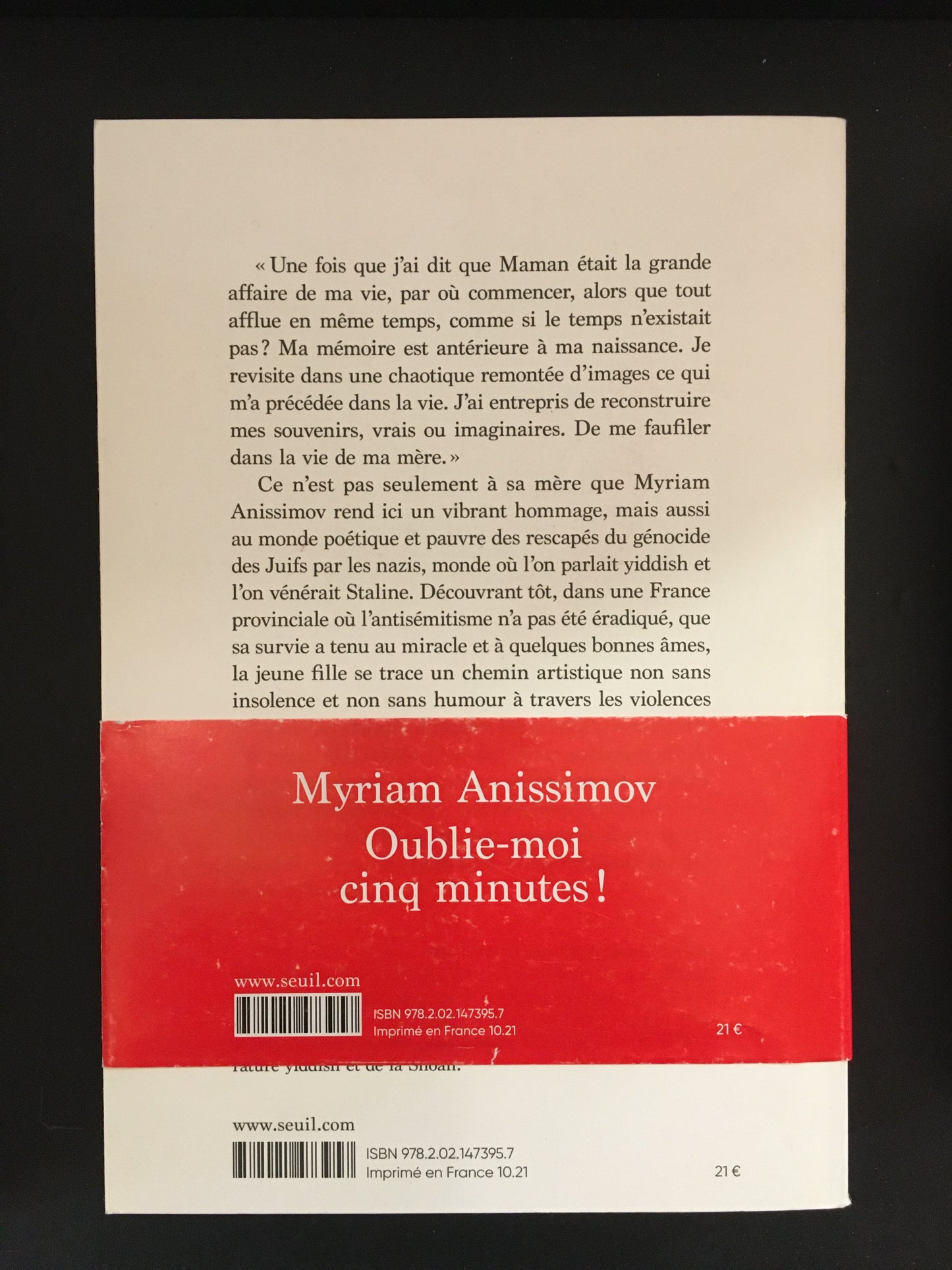 OUBLIE-MOI CINQ MINUTES!