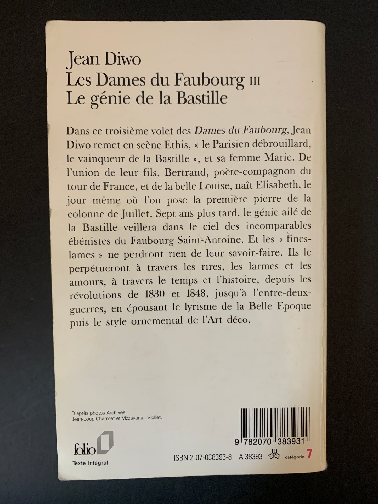LES DAMES DU FAUBOURG - TOME 03 - LE GÉNIE DE LA BASTILLE
