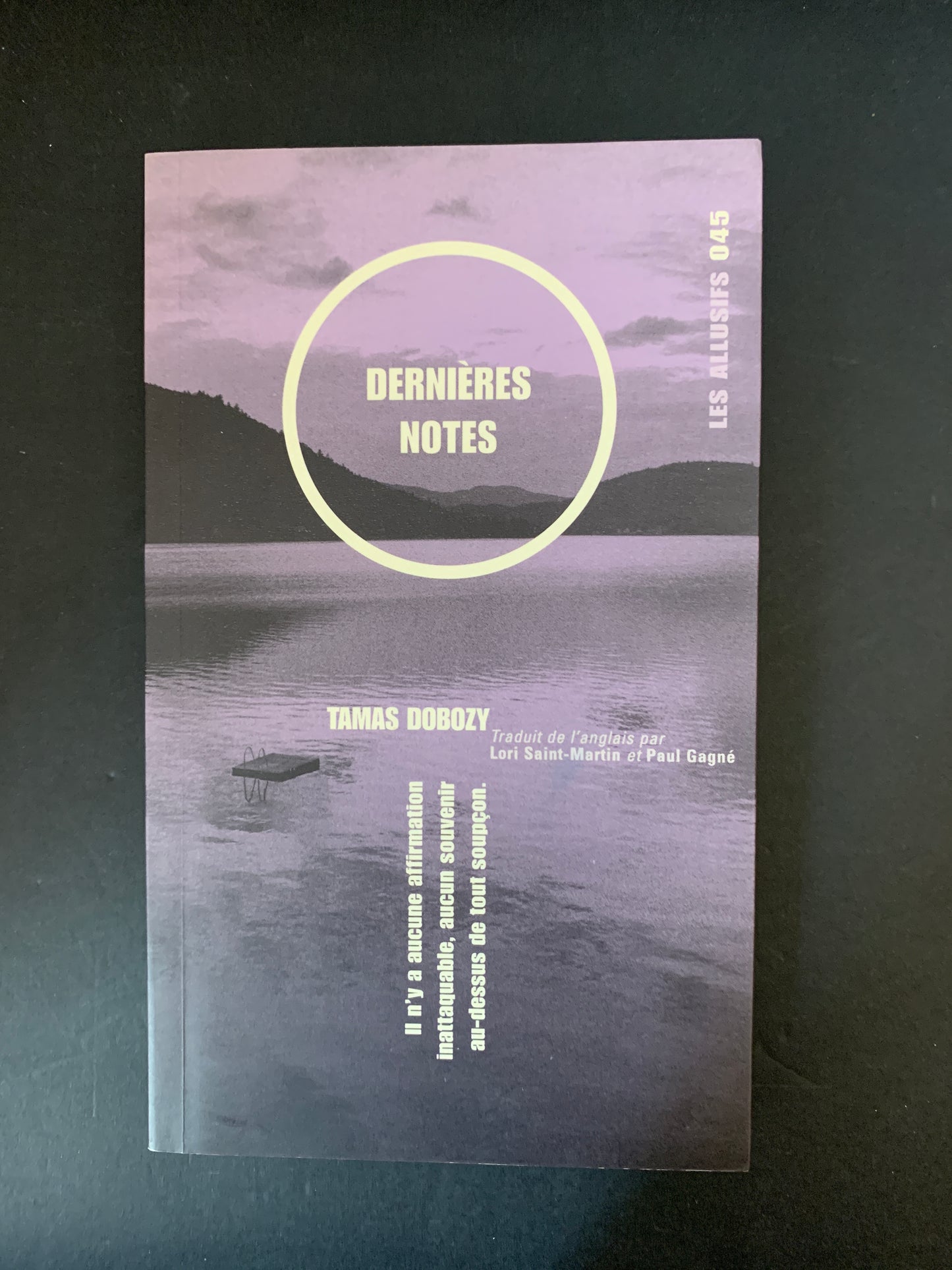 DERNIÈRES NOTES