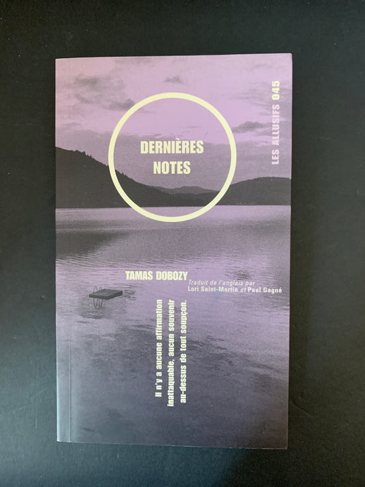 DERNIÈRES NOTES
