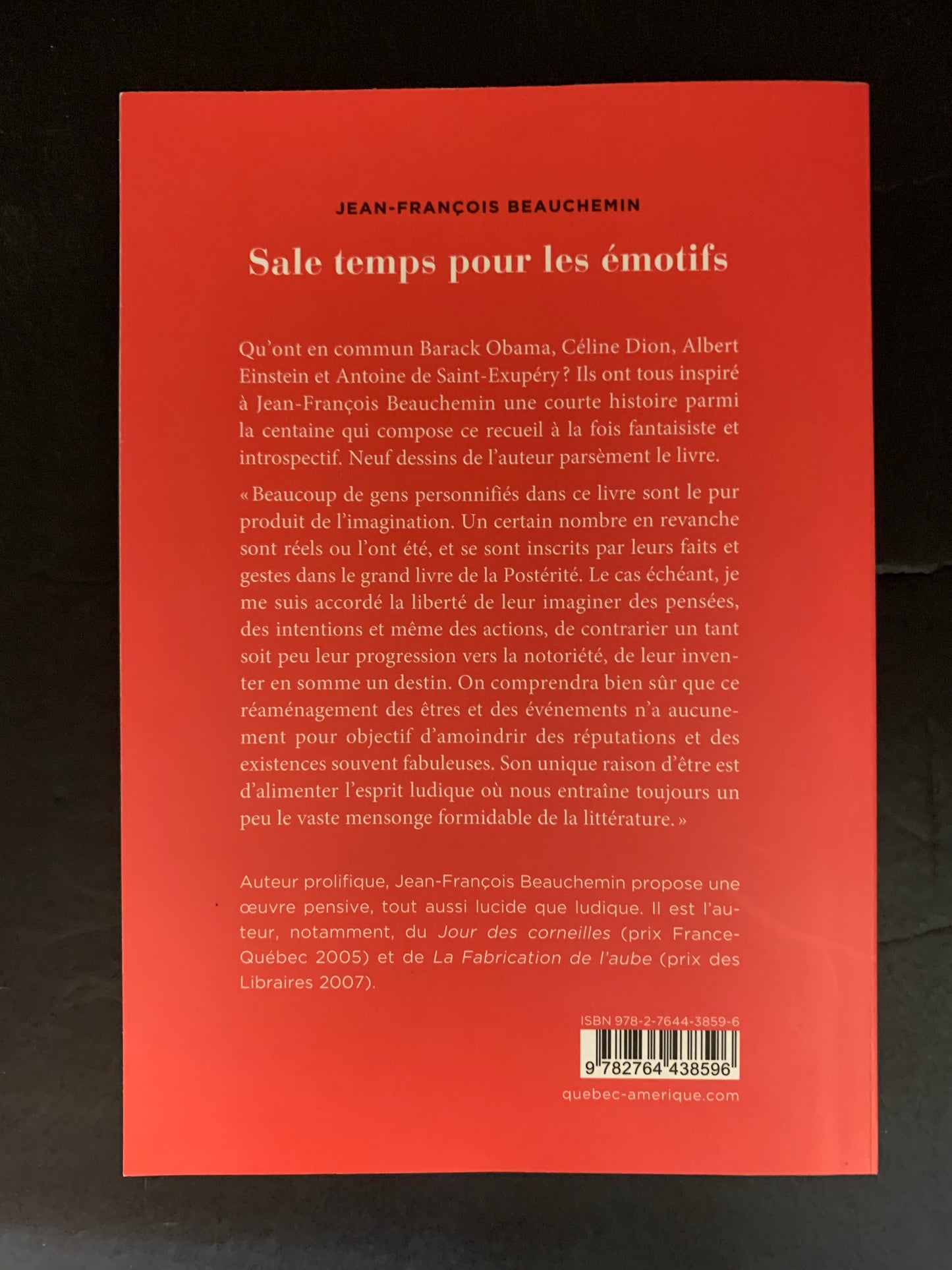 SALE TEMPS POUR LES ÉMOTIFS