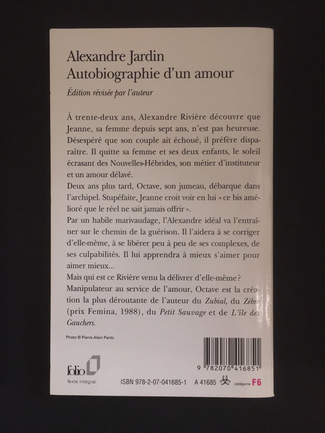AUTOBIOGRAPHIE D'UN AMOUR