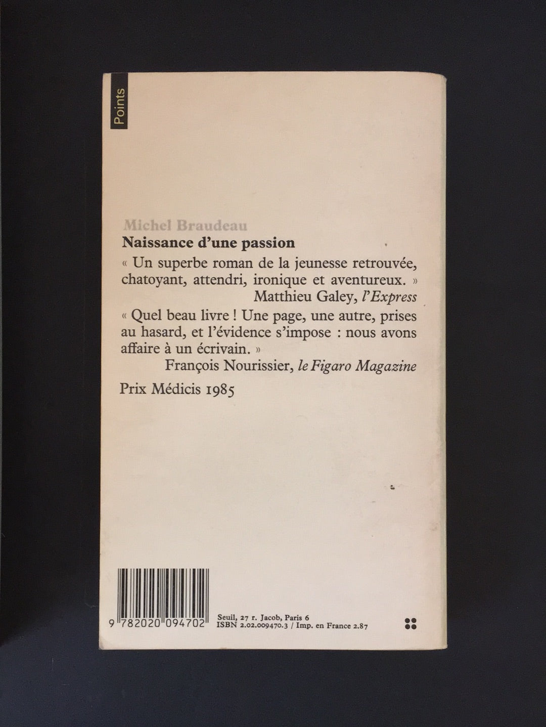 NAISSANCE D'UNE PASSION