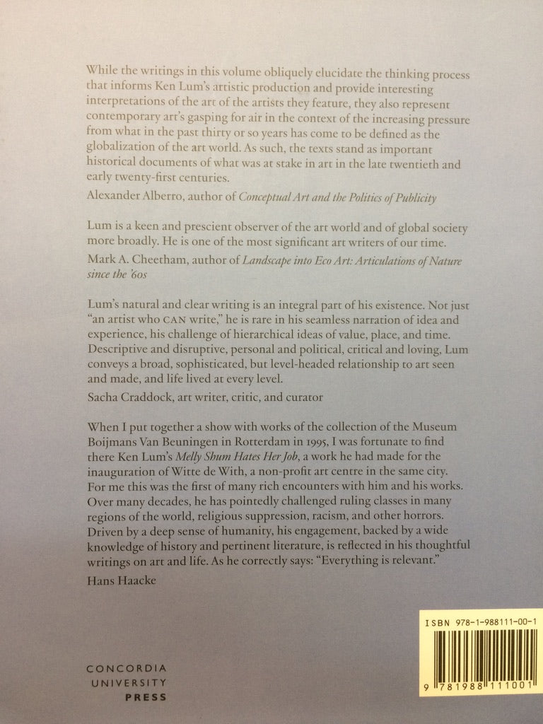 EVERYTHING IS RELEVANT - WRITINGS ON ART AND LIFE 1991-2018